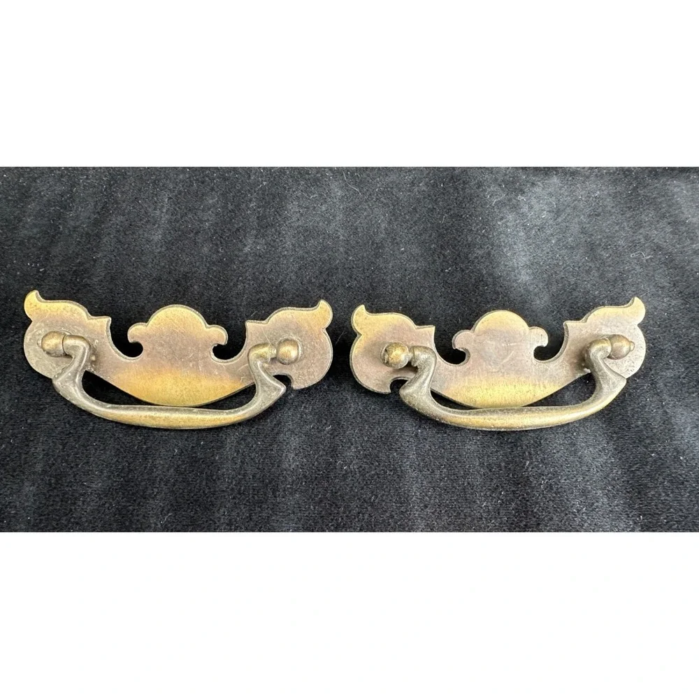 Vintage Chippendale Bail Drawer Pulls Set of 2 Vintage Hardware GrannyCore